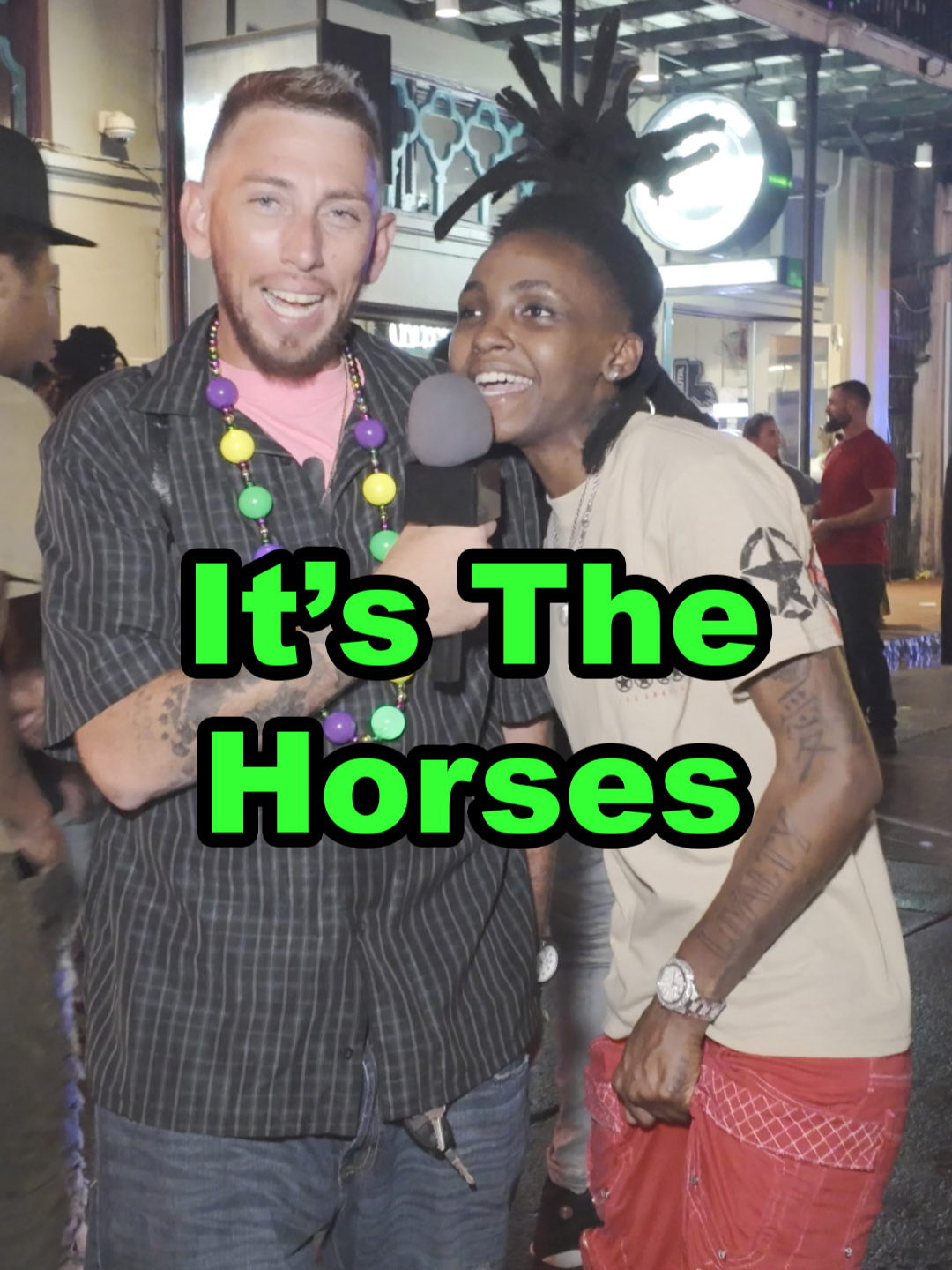 It's The Horses #nightsonbourbon #bourbonstreet #neworleans #interview #frenchquarter #nola #louisiana #bourbon