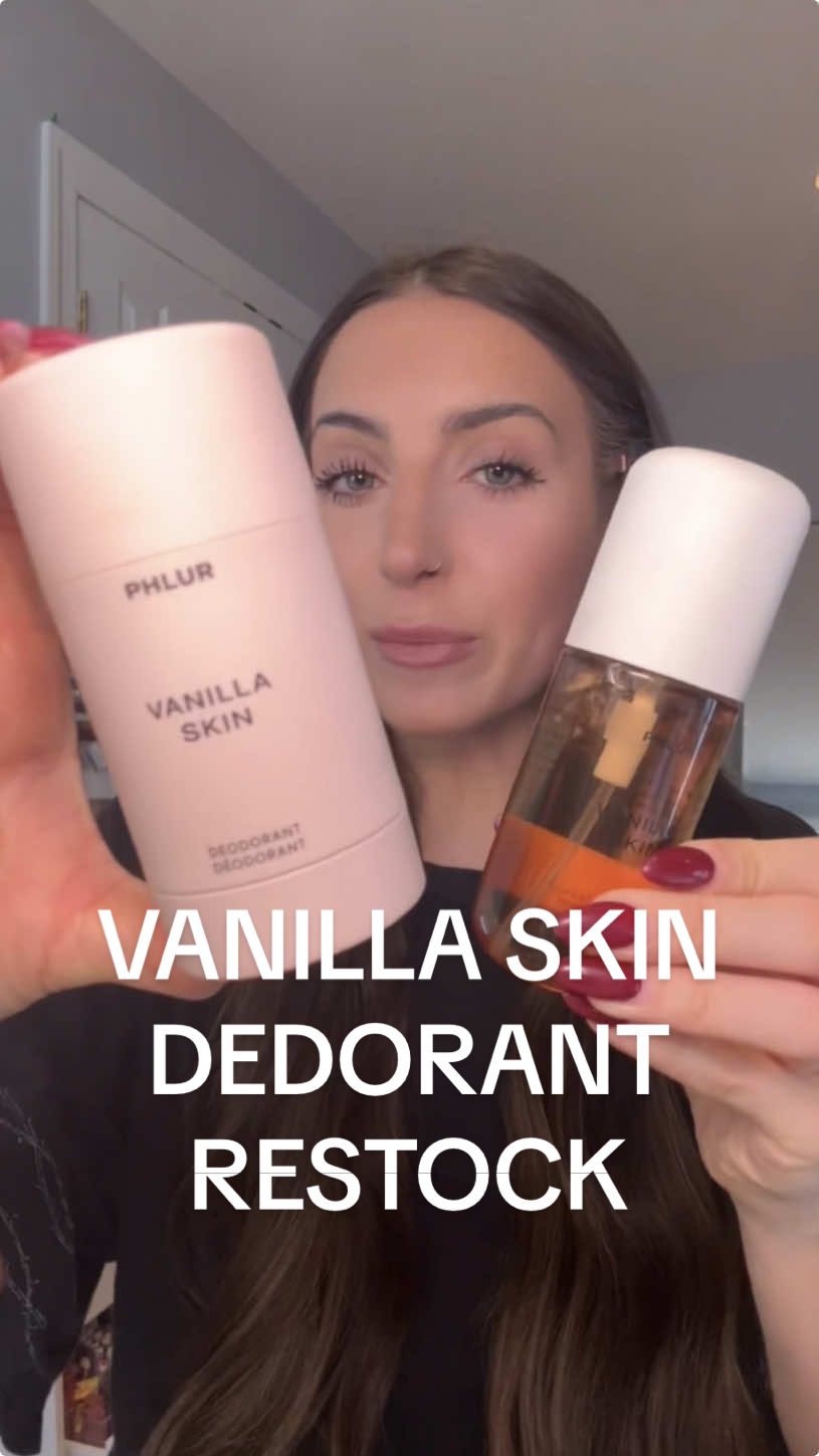 JUST RESTOCKED!! vanilla skin deodorant from @Phlur Fragrances you guys sold this out TWICE! Bundle is a $44 value now $38 + free shipping! ✨ 48hr odor protection ✨ no aluminum, baking soda, or irritation ✨ bundle has FULL SIZE deodorant and 3oz vanilla skin hair and body mist Dont wait this sold out so quick last time!! #phlur #phlurfragrance #phlurfragrances #phlurvanillaskin #phlurdeodorant #vanillaskin #vanillaskinbodymist #vanillaskindeodorant #alluminumfreedeodorant #gourmandperfume #perfumetok #affordablefragrances #afforfableperfumes #beautydeals #falldealsforyou #vanillabodymistsprays #vanillafragrance #starcreatorcompetition #tiktokshopblackfriday #tiktokshopcybermonday #wishlist #treatyourself 