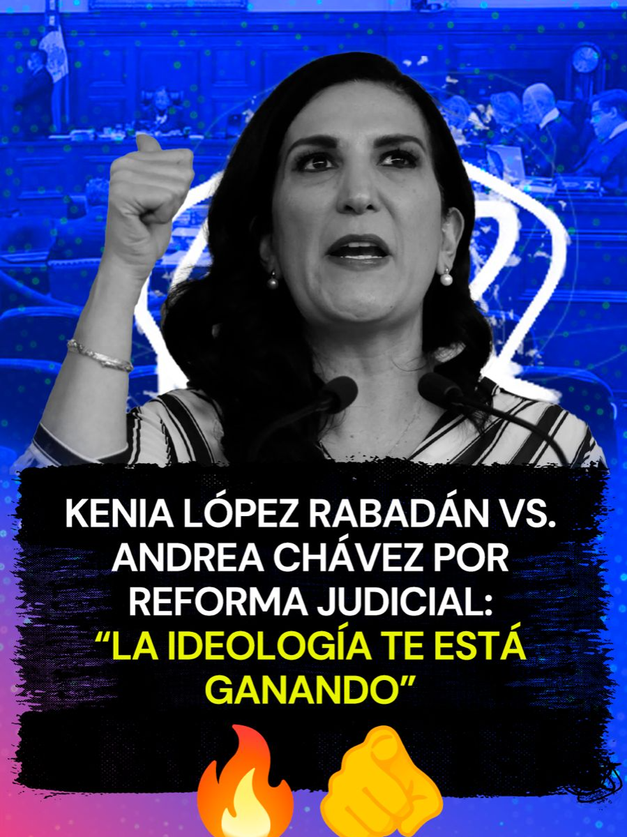 ¡Agarrón! 💥😳 Kenia López Rabadán vs.🔥 Andrea Chávez por #reformajudicial: “La #ideología te está ganando”🫵 #política #debate #tiktokinforma