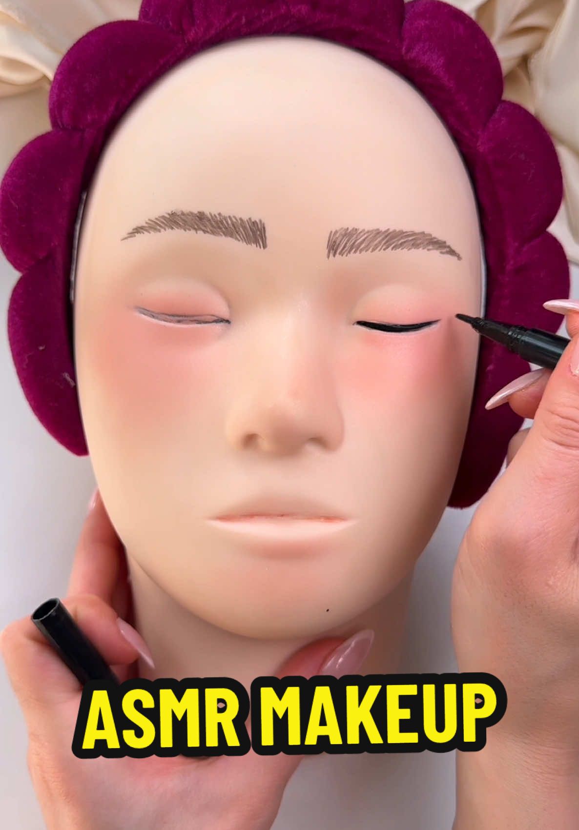 ASMR doing your make up on a  mannequin 💄 🙂‍↕️❤️✨   Sunscreen @V@Vacation Inc.Foundation @F@Fenty BeautyPowder @s@sephoraEyebrows @w@wetnwildbeautyBlush wet n wild beauty ^^  Highlighter @C@Catrice CosmeticsLip gloss @N@NYX Professional Makeup#f#fypf#foryoua#asmrf#fastasmra#asmrtinglesa#asmrvideom#makeupm#makeupasmrm#makeuptutoriala#asmrtiktoka#asmr_tinglesa#asmrforsleepa#asmrtiktoks