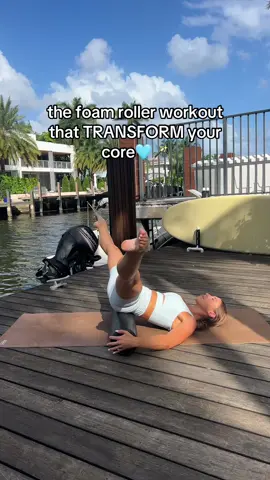 You have to try this lower ab focused foam roller workout for your next at home Pilates style movement!🪄 Wearing set from my brand @koshafit use code FOUNDER to save🩵 Wearing @koshafit use code FOUNDER to save🫶 #foamrollerworkout #athomepilates #lowimpactmovement #athomeworkout #foamrollerexercises #coreburner #coreworkout #coreexercises #abburner 