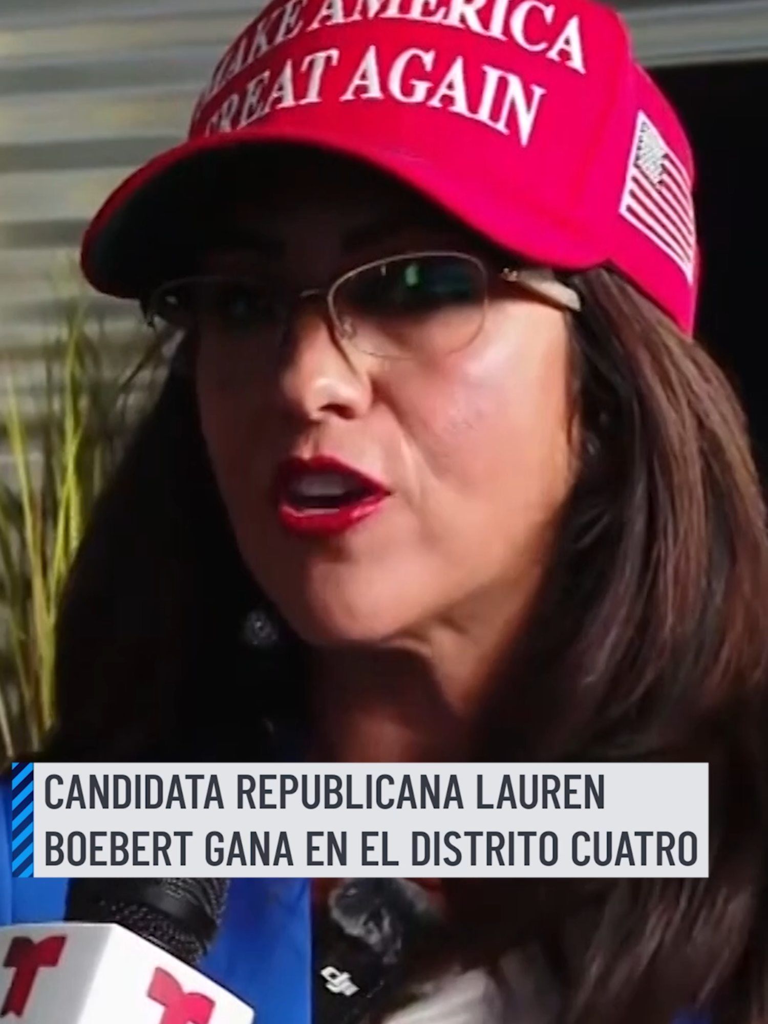 La candidata republicana Lauren Boebert gana en el distrito cuatro aquí en Colorado. #Colorado