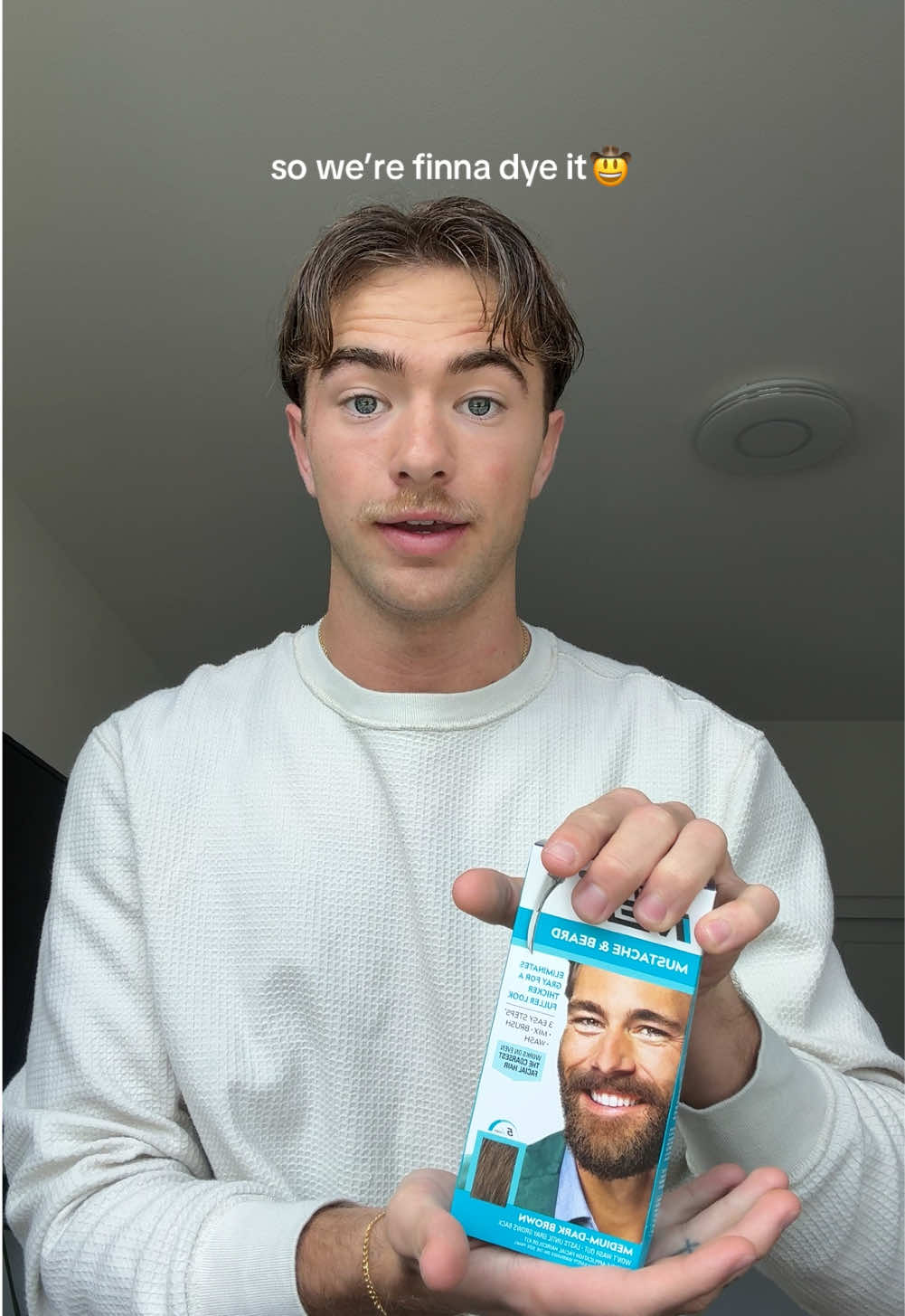 Dyeing my mustache! What yall think? 