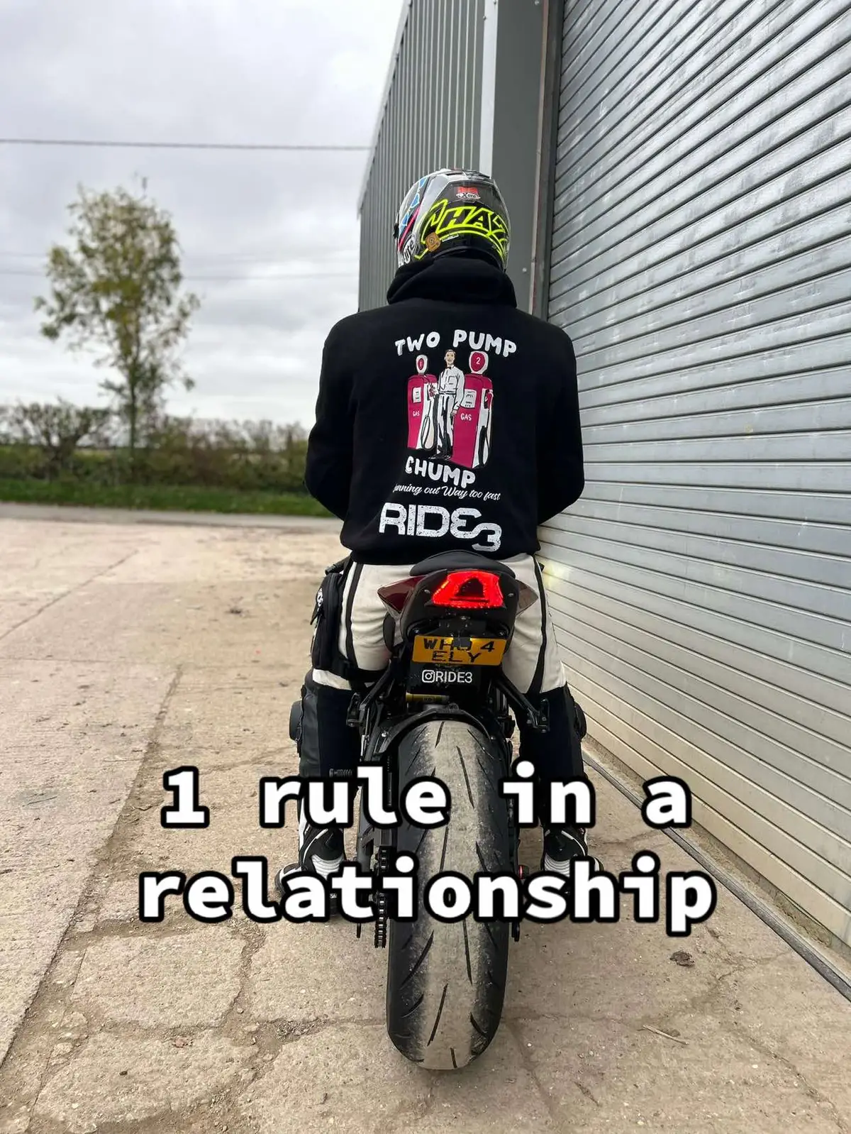 Injust have to wear it every ride #couplegoals #couple #relationshipmemes #Love #funny #comdey @🩷 The Female Boss 🩷 