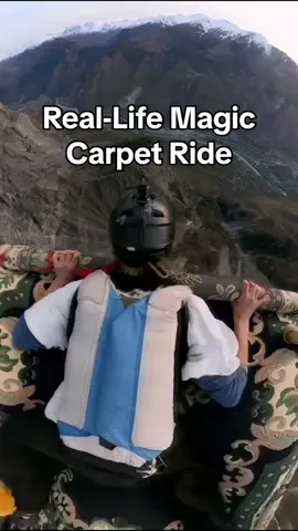 A real-life magic carpet ride 🪂 📹: Alladin Skylab