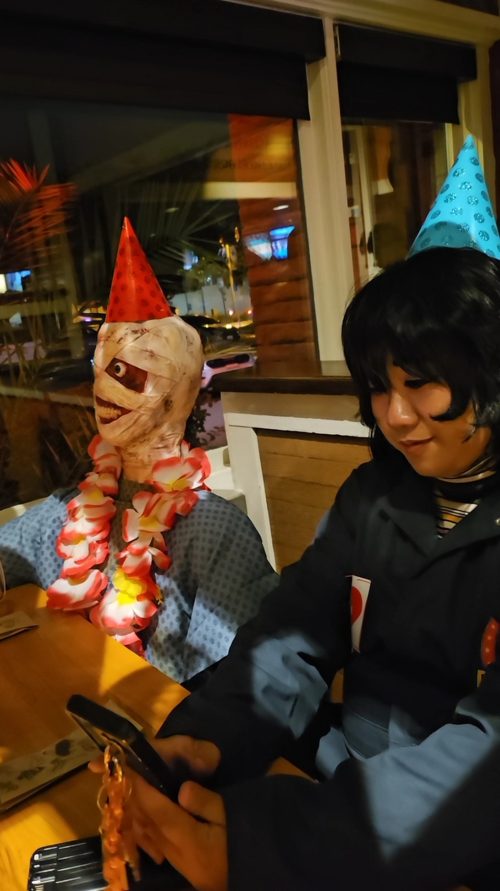 no guys see, everyone definitely made it home and they took curly to get chilis!!! @☠️Ghost King☠️ @✨clown town✨ @daniil dankovsky apologist #mouthwashinggame #mouthwashing #mouthwashingcosplay 