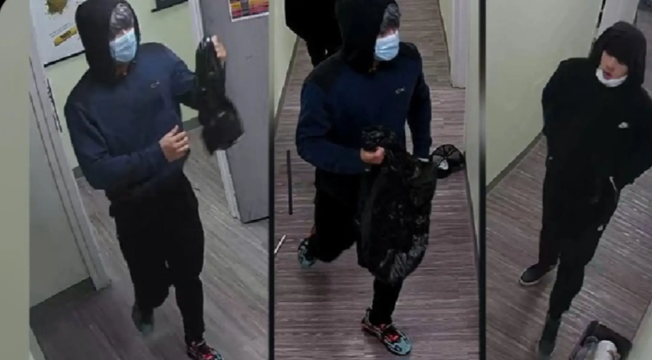 The Edmonton Police Service (EPS) is asking for the public’s help to locate two suspects responsible for robbing a cannabis store in south Edmonton. Police say two men entered a cannabis store near Desrochers Gate SW and Daniels Way SW on Sunday at around 10:45 p.m. One of the suspects approached a clerk and “demanded” products. When the clerk refused, the pair got into a physical fight. The employee was treated for minor injuries at a hospital. Both suspects fled on foot. Police say both suspects are described as men between the ages of 18 and 24-years-old, around 5”7 to 5”10 with a slim build. One suspect was wearing a dark blue Calvin Klein hooded sweatshirt, black sweatpants and pink, aqua and black Nike Air Max shoes. He also wore a medical mask. The other suspect wore a black Nike hoodie, with grey running shoes and white medical mask below his face. Anyone with information is asked to call Edmonton police or Crime Stoppers at 1-800-222-8477. #edmonton #yegtoday #alberta #canada #tiktok #fyp #fypシ゚viral #yeg #Love 