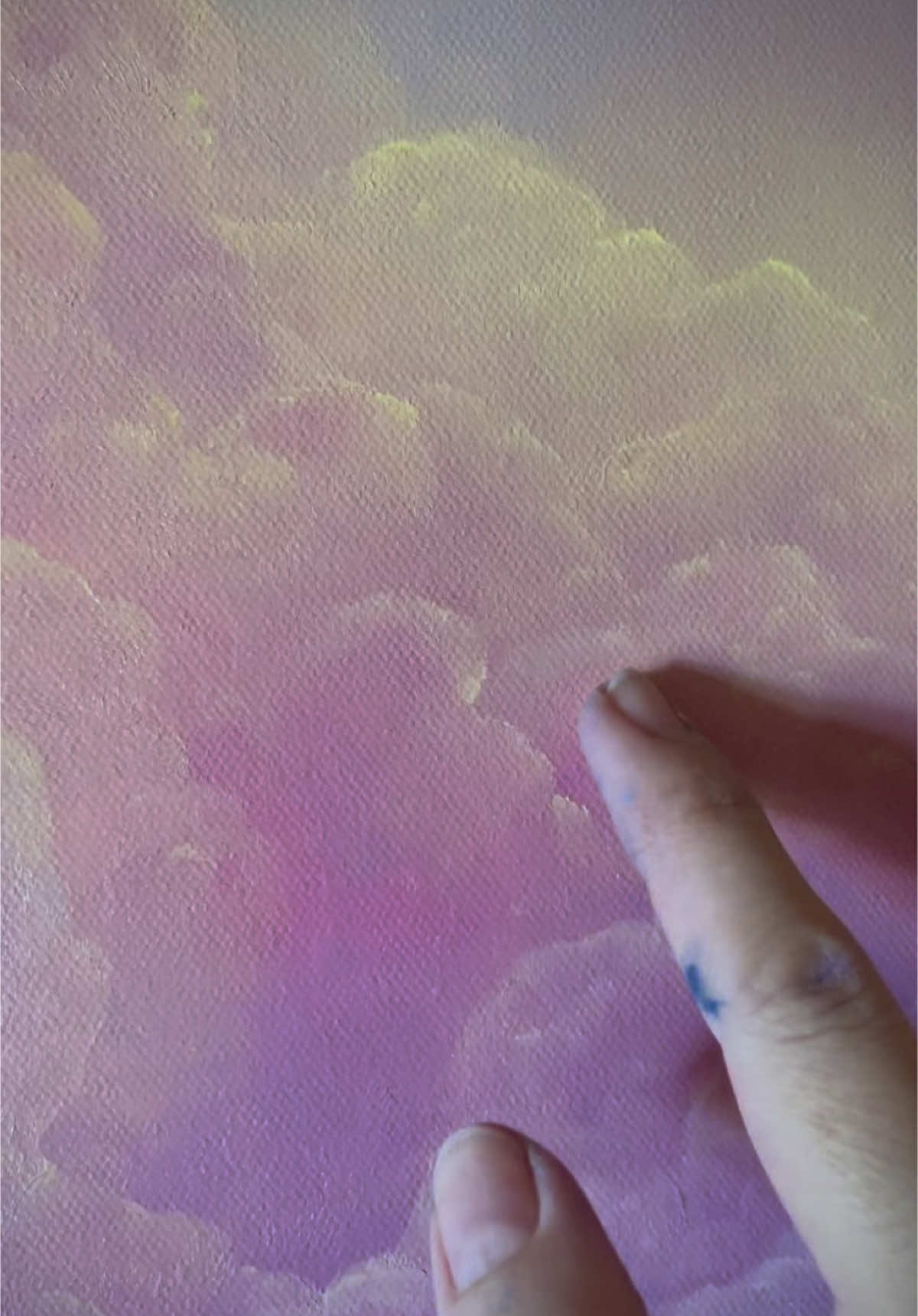 I’ve got a new large cloudscape on the easel today! I’m in love with these colors.  #haleygrecoartwork #oilpainting #arttok #artvideo #cloudscape #cloudpainting #cloudscapepainting #cloudartist #painting #artist #artoftheday #artoftiktok 