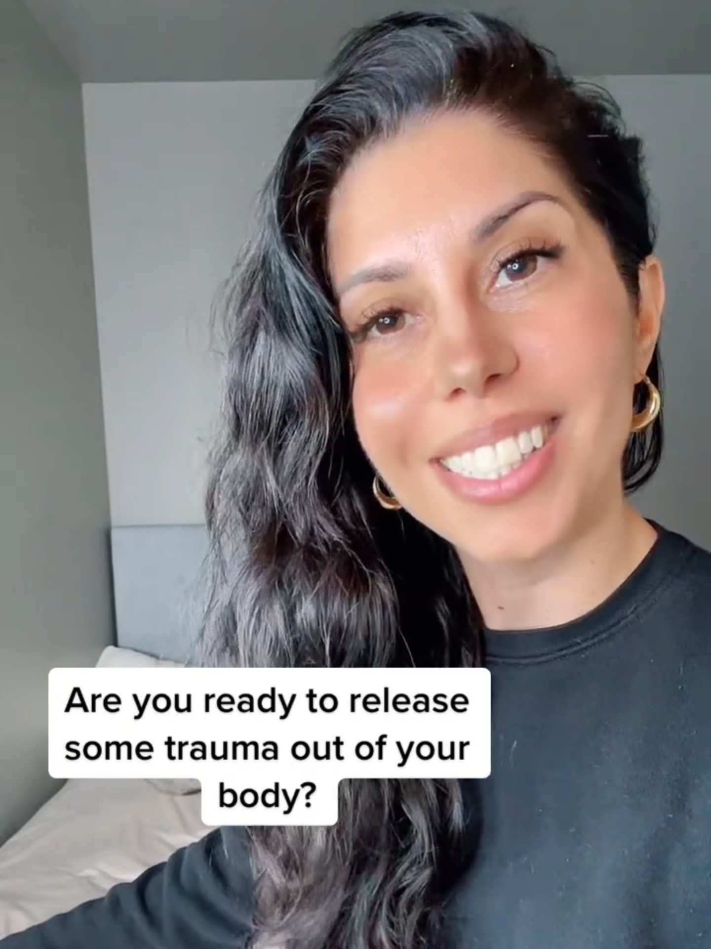 do somatic trauma releasing exercises work? 🥹 release stress & stored trauma in 30 days 🔗 on profile ✨ #traumarelease #stressrelease #cortisol #cortisollevels #hormoneimbalance #stressrelief