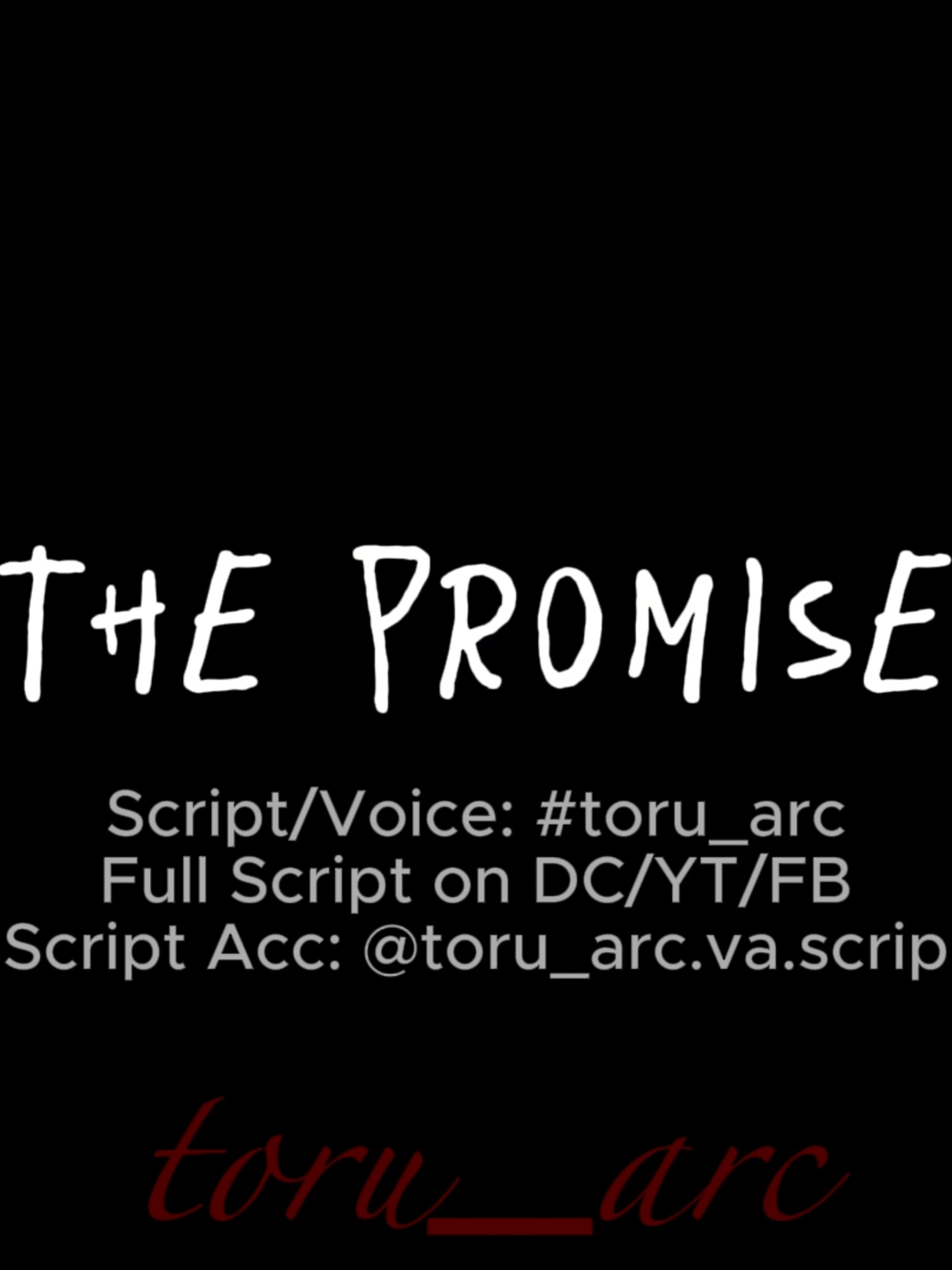 [“The Promise”] Script/Voice: #toru_arc Full Script on DC/YT/FB Script Acc: @toru_arc.va.scrip Sound: #radwimps #japanesevoiceacting #voiceactingchallenge #va #voiceactingscripts #scriptbytoru_arc #voicedbytoru_arc