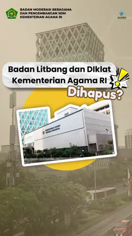 Salam #SahabatReligi  Emang iya Badan Litbang dan Diklat Kementerian Agama mau dihapus? Terus gimana dong? Yuk, kita simak video ini bareng-bareng untuk lihat infonya lebih lanjut! #balitbangdiklatagama #kemenagri #moderasiberagama 