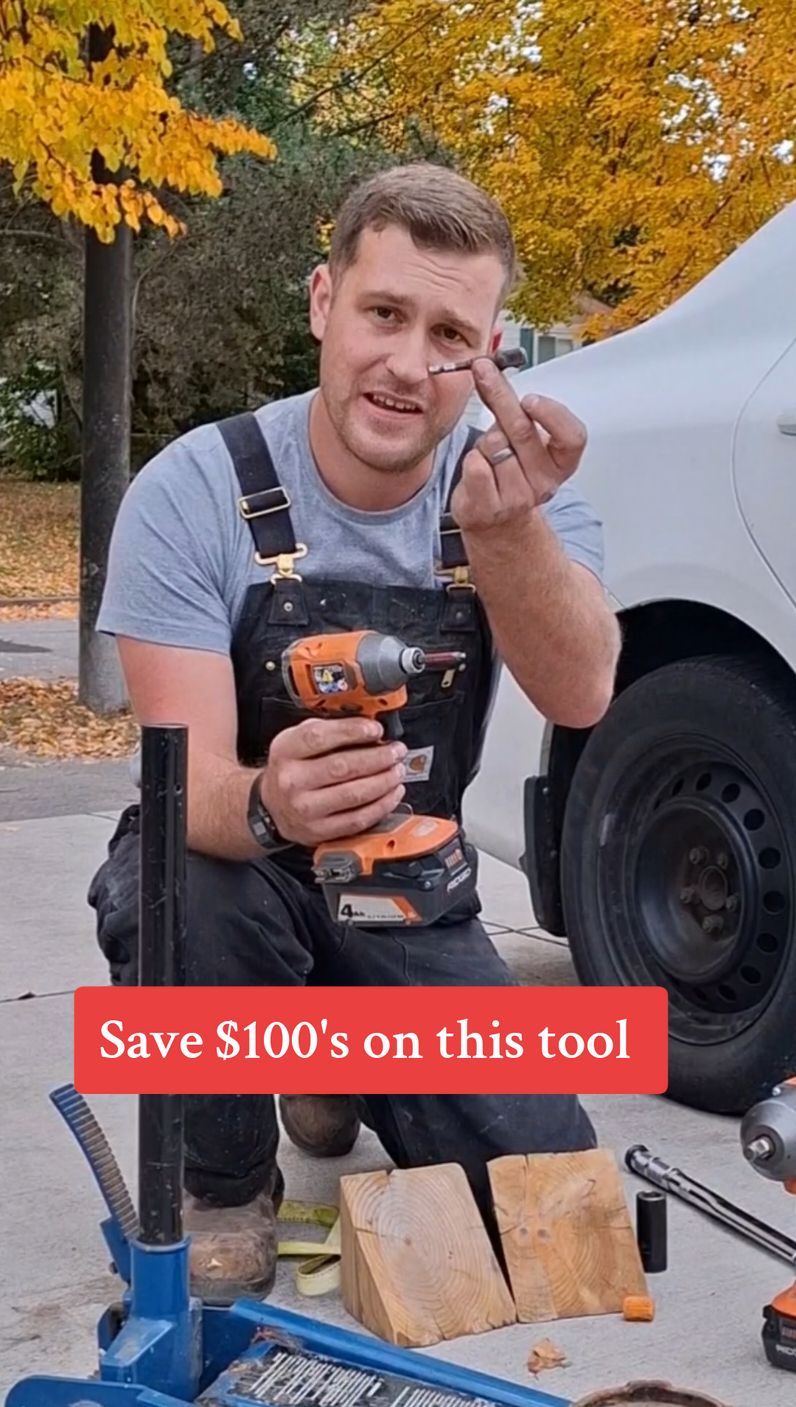 This will save you $100's instead of buying an impact wrench you can buy an adapter that will allow your standard impact driver to accept a socket. These cost less then $5 and work great for removing lug nuts.  #tooltiptuesday #tooltip #tools #toolmaker #toolrepair #mechanic #mechaniclife #mechanicrepair #mechanicwork #tirechange #tirechanger #wintertires #wintertireseason #diytutorial #diytools #diytips #handymanservices #handymantips #bluecollartips 