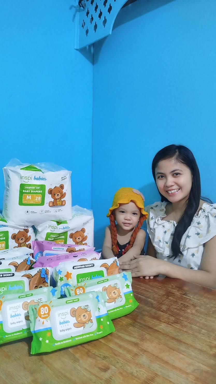 Comfortable gumalaw si baby? No fuss? No leaks? Yes na yes! dahil naka Inspi Babies Diapers!  Plus gamit rin namin  ang Inspi Baby Wipes na safe for babies, winner! Kaya Mommies, restock your Inspi babies essential now! #Restock #InspiBabies #AffordablePremuimBabyCare @inspibabies 