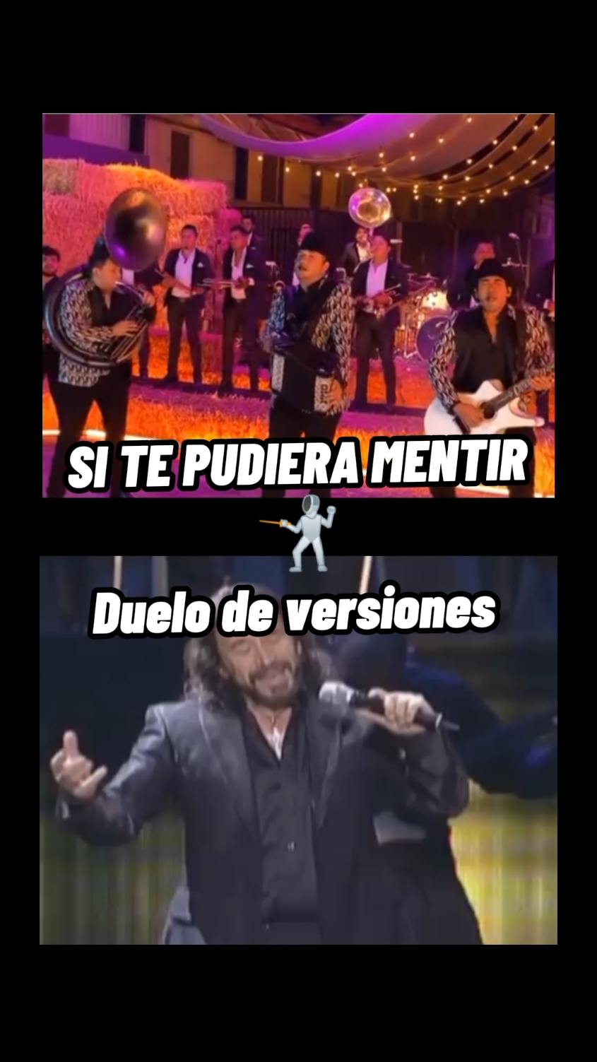 Versus Si te pudiera mentir . . . . . . . . . . . . . . . . . . #sitepudieramentir #calibre50 #edenmuñoz #marcoantoniosolis   #originalvscover #balada  #musicadebanda #viejitasperobonitas #cancionromantica #regionalmexicano #musicaregionalmexicana #musicaparadedicar #rolitaparadedicar #cancionesparadedicar  #viral #fyp #chavamusic 