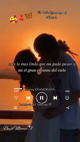 Sentirse enamorada# Las musas del vallenato🥰🦋#vallenaticosparaelalma #mujerqamaelvallenato😍🌹💞 🪗🎙️🎶#vallenaticoparadedicar #fypシ゚ 🪗🎙️🎶Parati🧸💞 