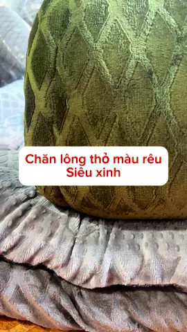Chăn lônh thỏ màu xanh nhẹ nàng# xinh sỉu#chănlong #chăn #chăngagối 