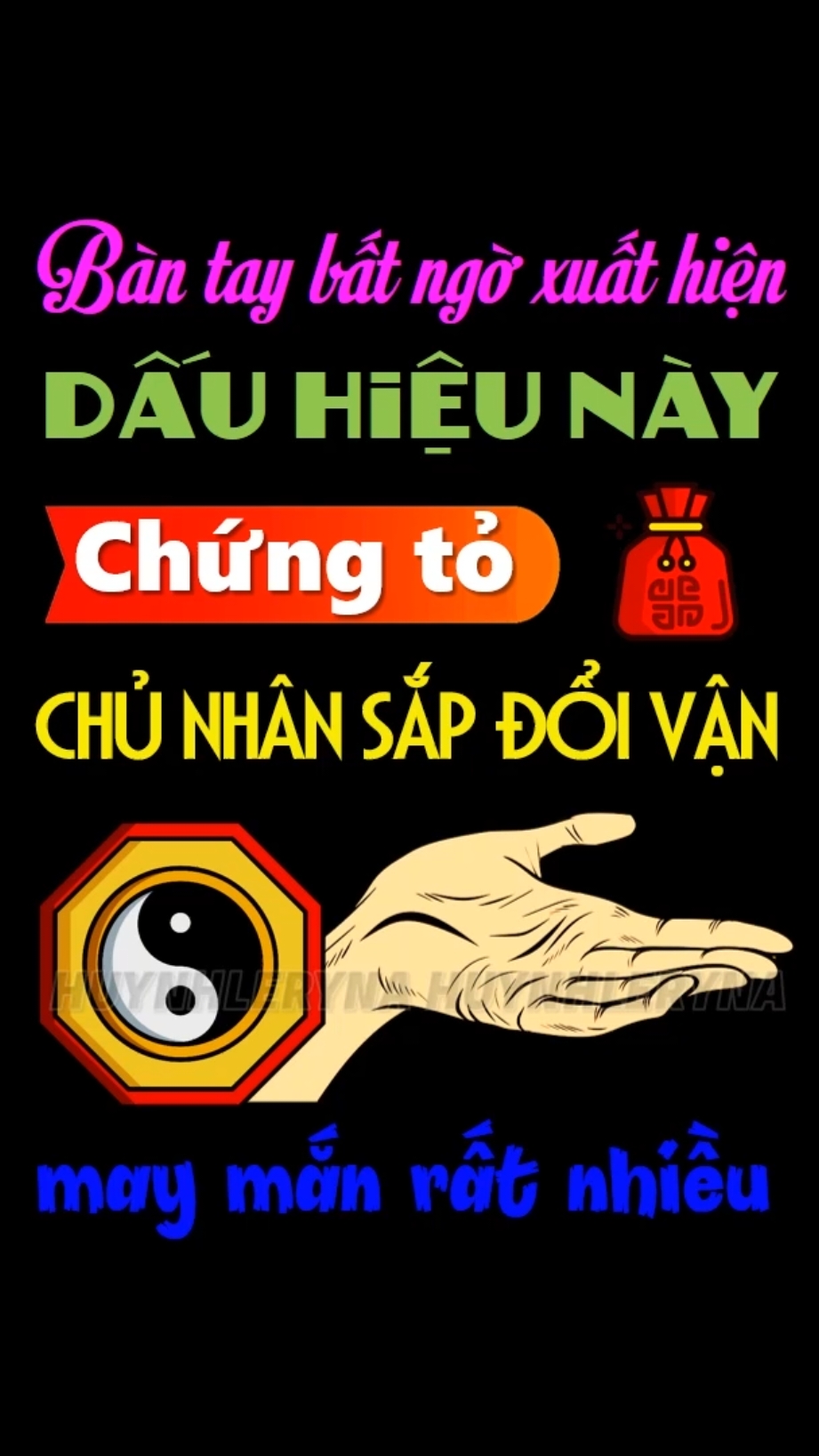 Bàn tay xuất hiện dấu hiệu đổi vận, may mắn rất nhiều. #phongthuyryna #rynagems #tuvi #phongthuy #vulaci #tamlinh #giadinh 