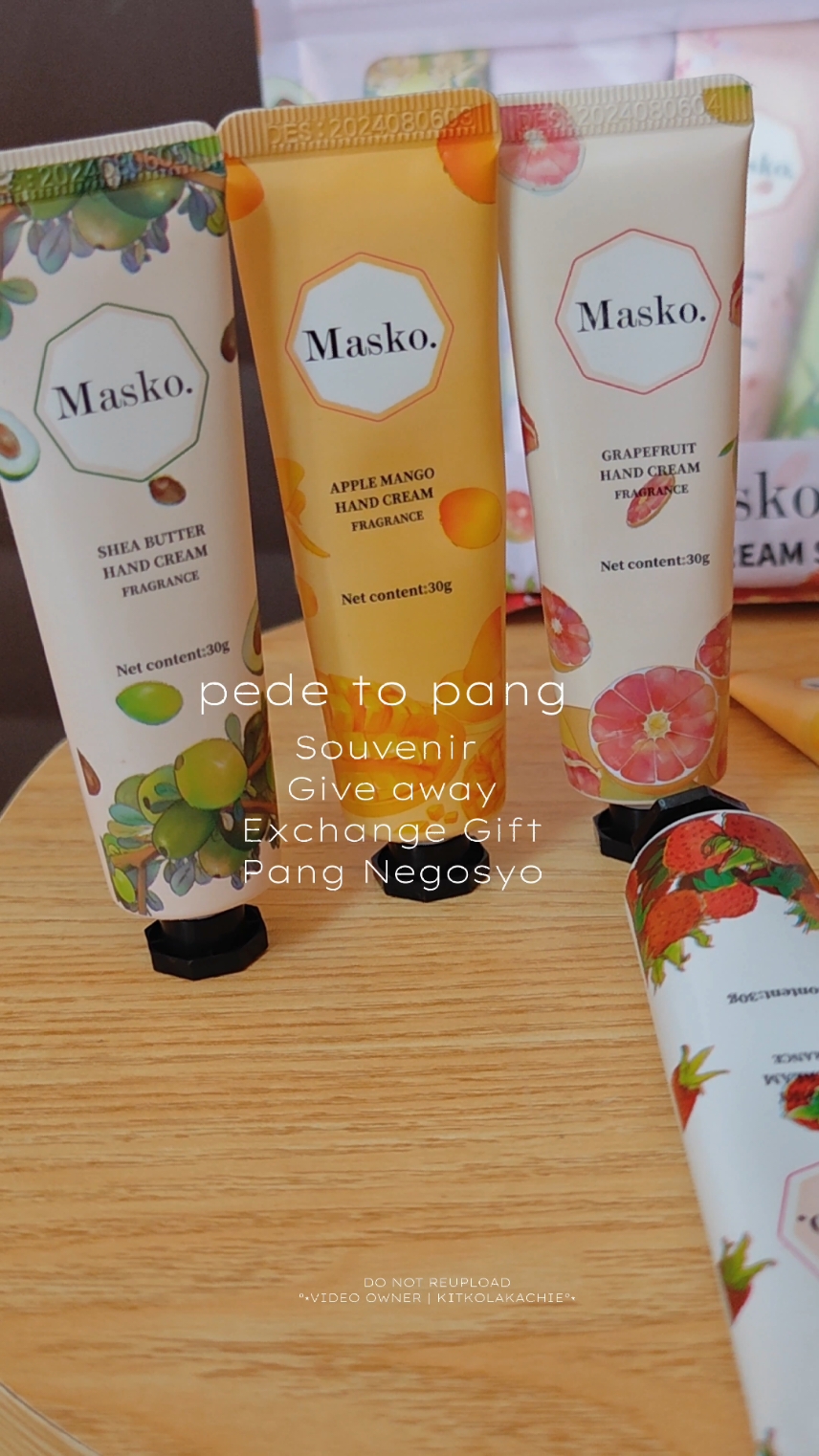 10pcs Masko Hand Cream  P70+ Only Pede pang  Souvenir  Negosyo Exchange Gift Give Away #masko #handcream #maskohandcream 