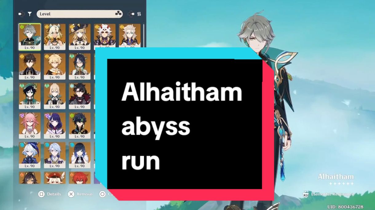 Tried using Alhaitham in Abyss #alhaitham #GenshinImpact #fyp 