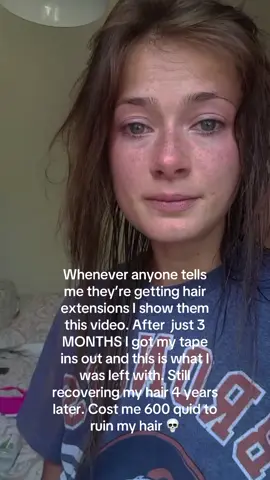 Bless my twin for trying to convince me I could do something with this 😅 honestly, I think the girl who did my hair shouldve advised I har far less in or none at all - I’m still salty to this day. #extensions #hairextensions #tapeinhairextensions #hairloss #hairdamage #hairfail #hairdisaster 