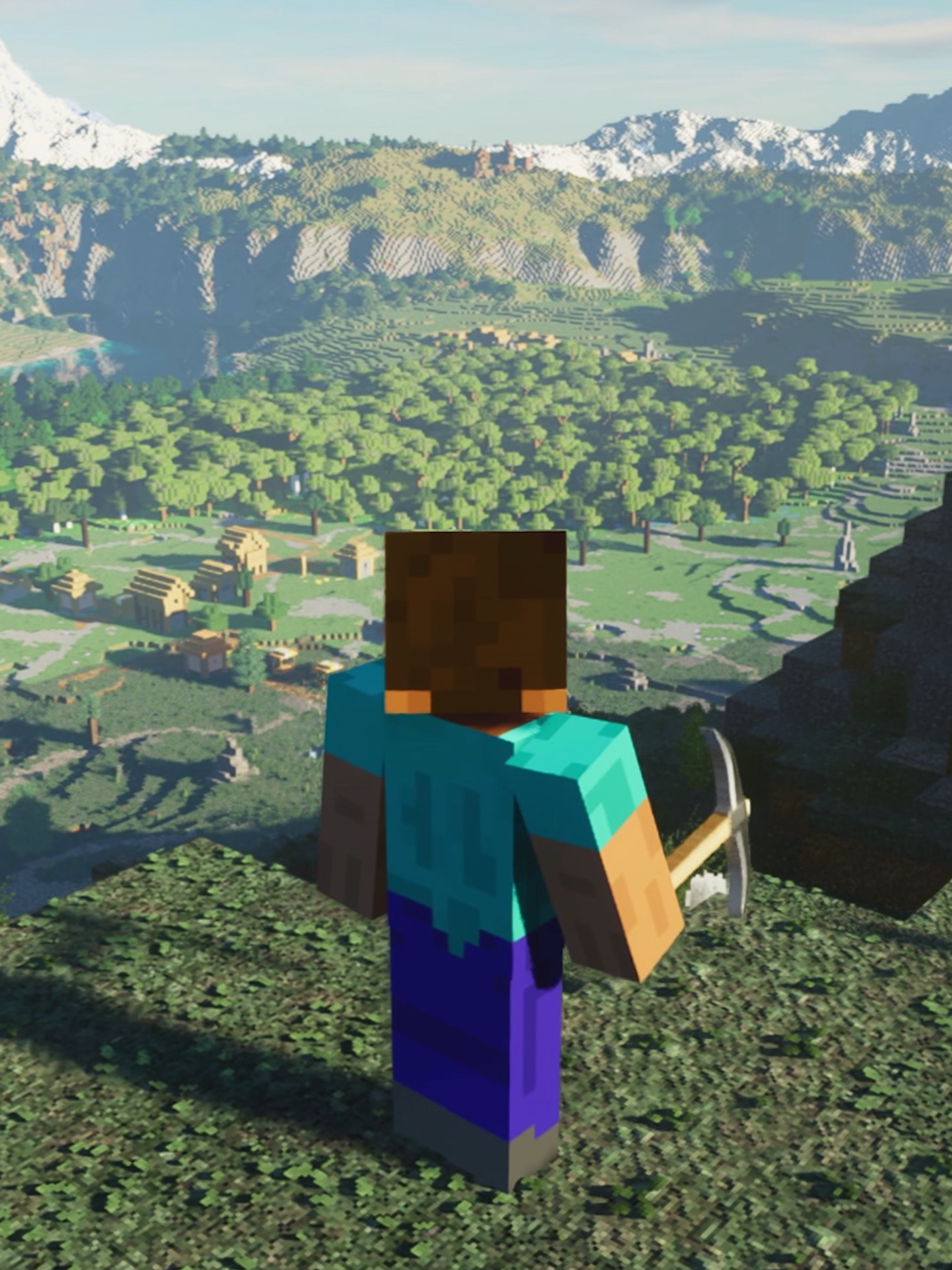 Land of Endless Adventure #Minecraft #RTX4090 #EpicLandscape #VoxelViews #MinecraftAdventure