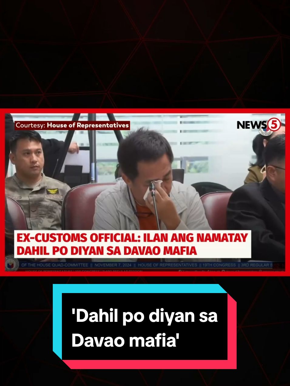 Naging emosyonal ang dating intelligence officer ng Bureau of Customs na si #JimmyGuban tungkol sa mga umano'y nasawi dahil sa “Davao mafia.” #News5 #NewsPH #BreakingNewsPH 