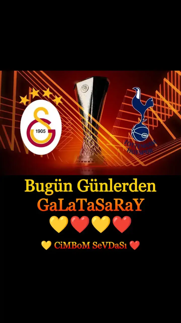 Bugün Günlerden GaLaTaSaRaY 💛❤️  #galatasaray #tottenham #cimbom #cimbombom 