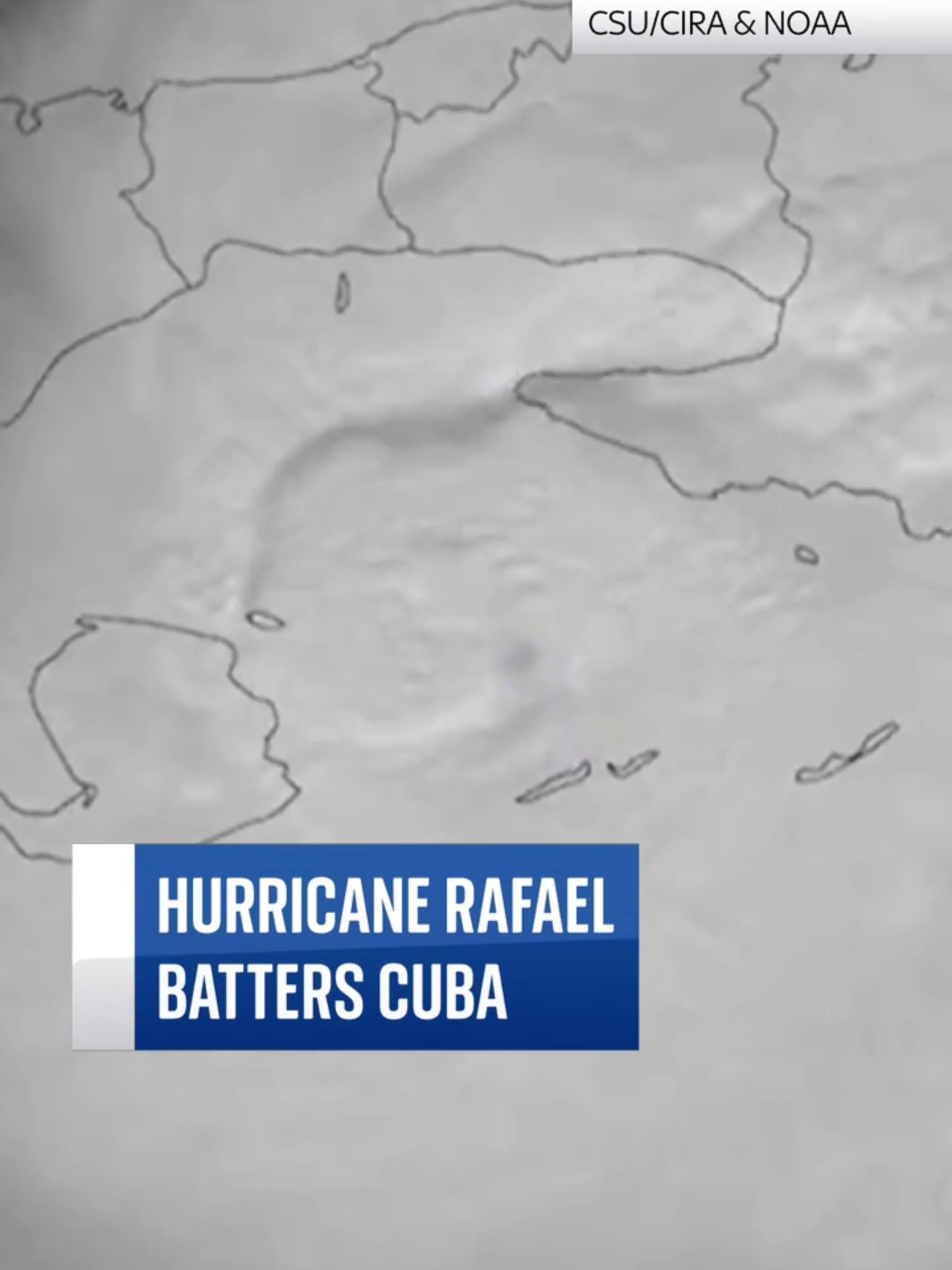 #HurricaneRafael batters #Cuba and downs electricity grid. The #storm knocked out the power grid in the country, causing a total #blackout