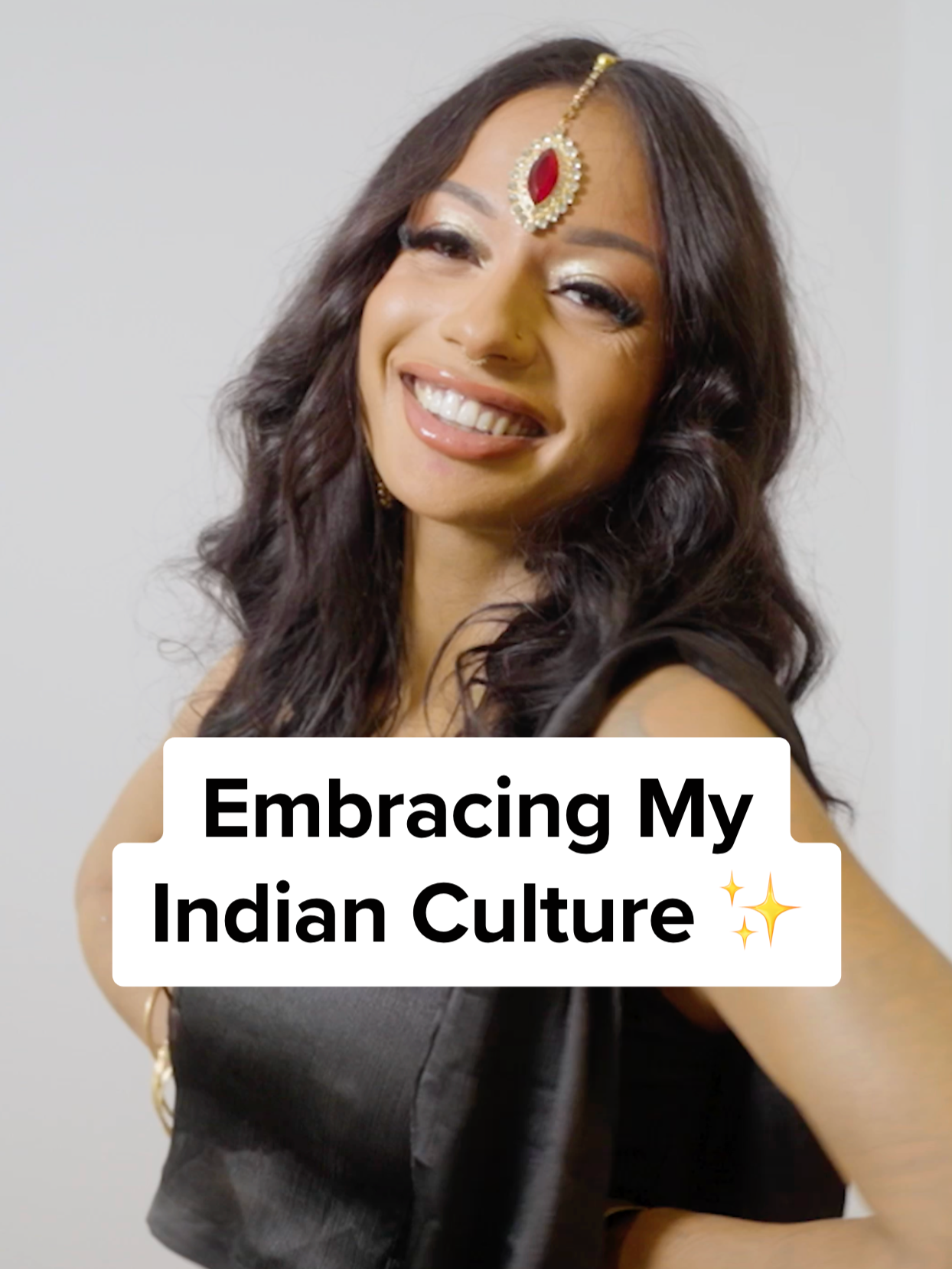 I'm covering up my tatts and embracing my Indian culture 💖 #transformed #makeover #indianculture #beforeandafter #tatted #tattoocoverup #glammakeup