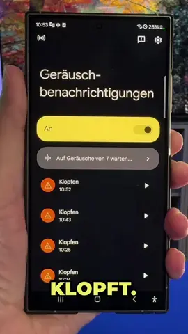 Dein Samsung Handy kann dich benachrichtigt wenn es Geräusche hört! #Handy #smartphone #android #tech #technik #techtok #tippsundtricks #fürdich #samsung 