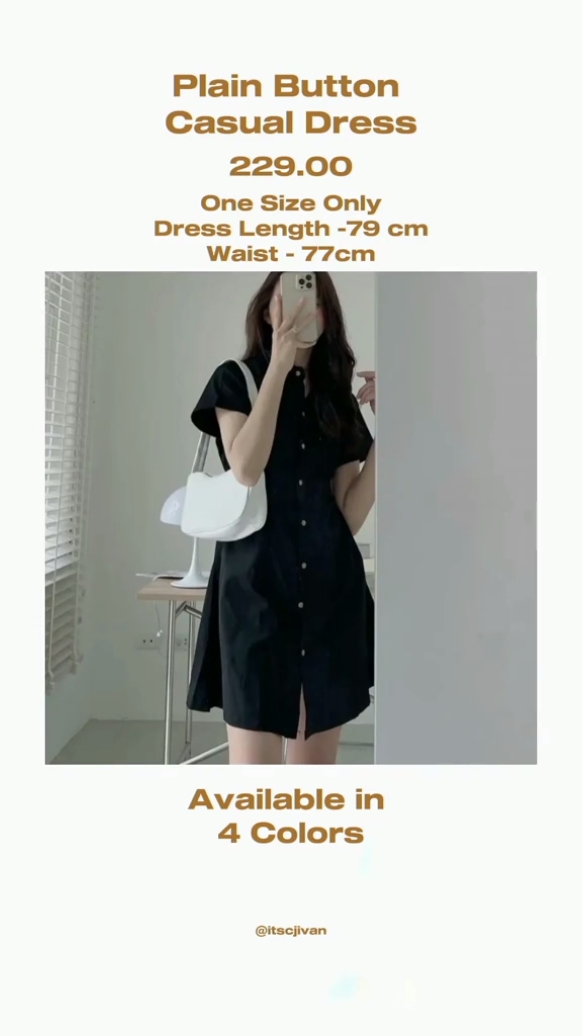 Casual Buttoned Dress For only 229.00 #foryou #tiktokaffiliate #fyp #trending 