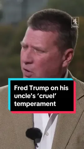 Fred Trump voted for Kamal Harris in Tuesday's US Presidental election rather than his uncle.  He tells Matt Frei about the former and future President’s ‘cruel’ temperament and where he got his drive from. #Trump #USElection #USPolitics #Channel4News