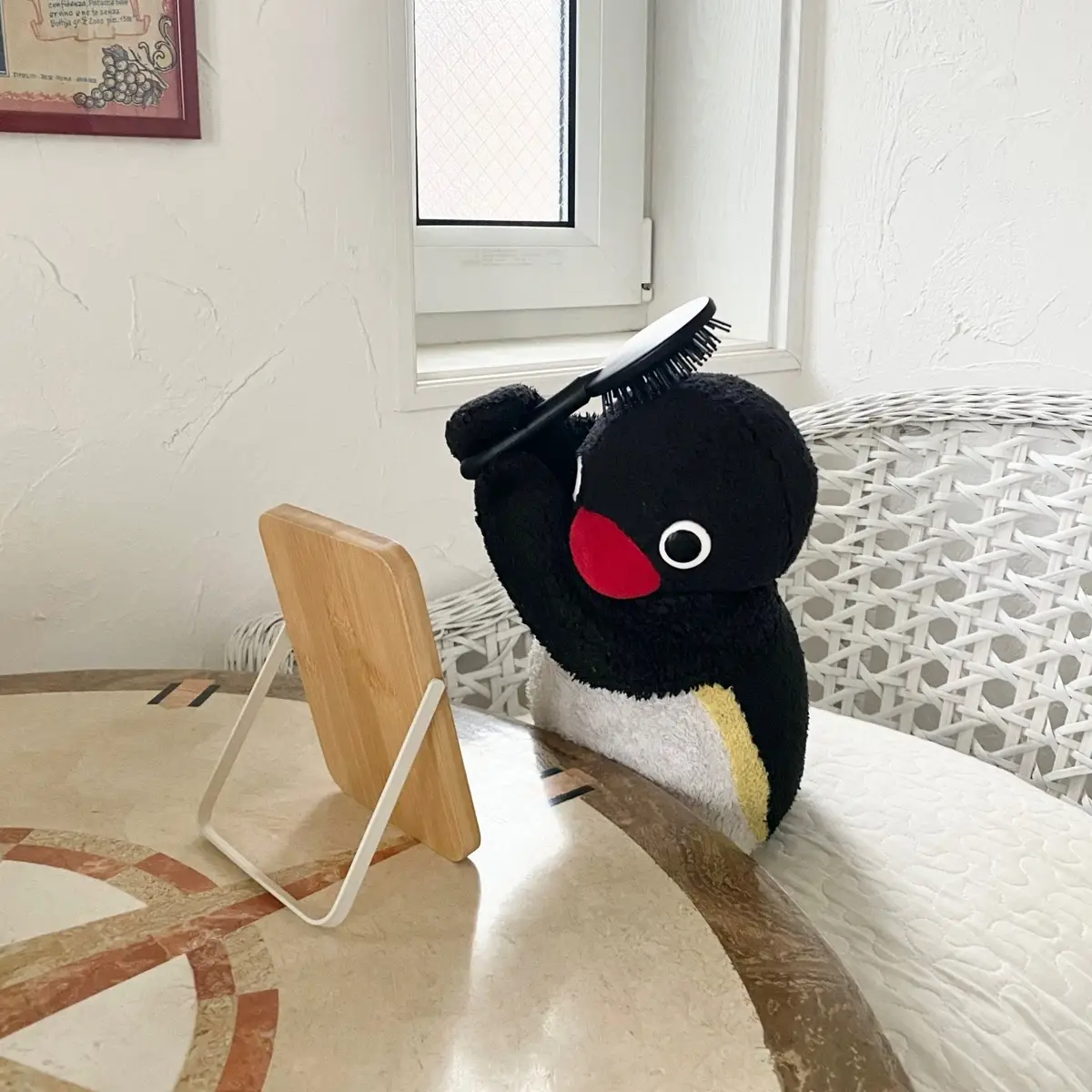 #ピングー #pingu #ぬい撮り #ペンギン #penguin #🐧 #髪型 #hair #stuffedanimals #plushies #nootnoot #japan 