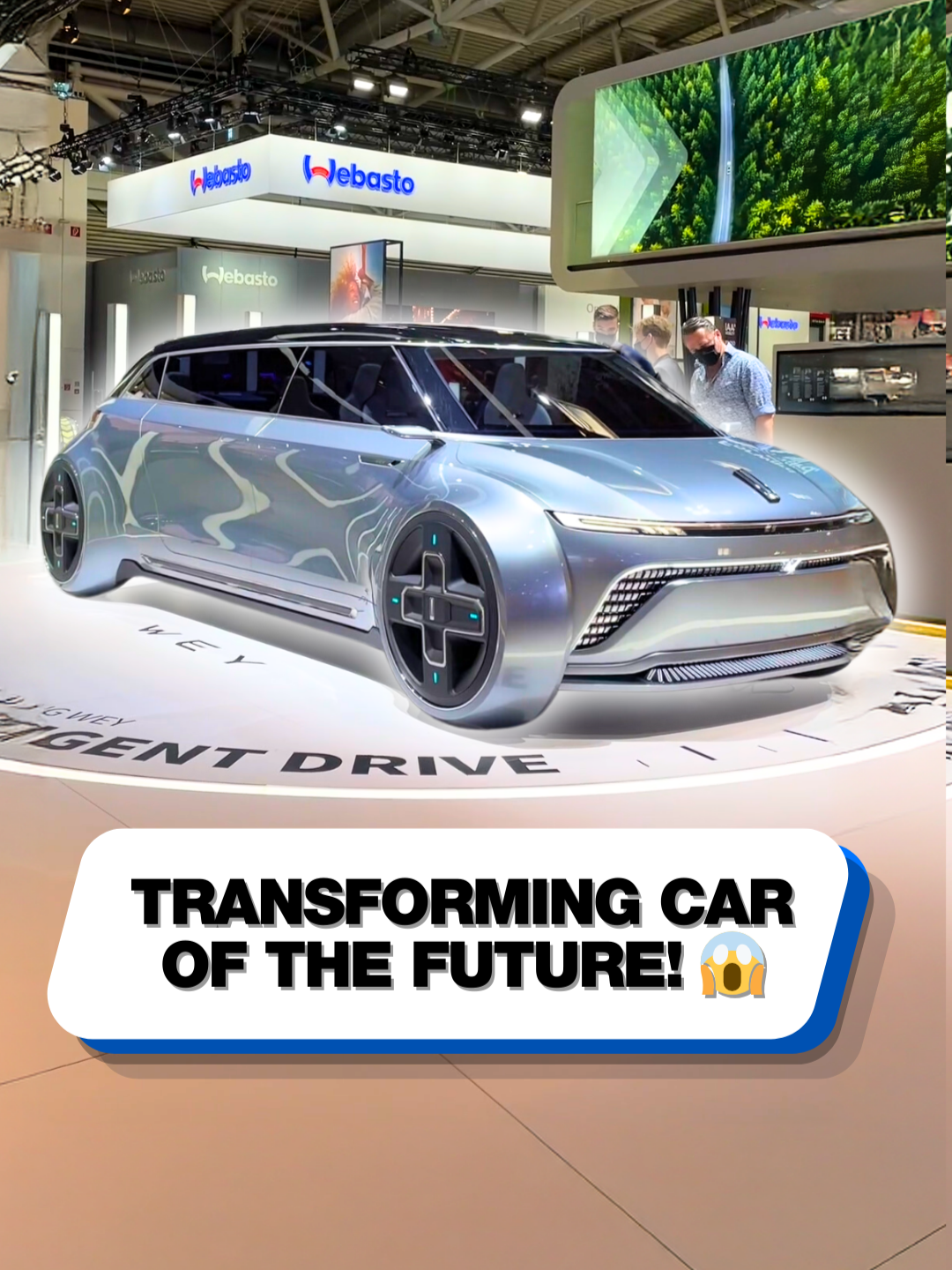 This transforming car of the future is absolutely crazy! 🤯 #wey #conceptcar #future #technology #techtok #cartok #carshow #luxury #futuretech #chinesecars #greatwallmotors #suv #ev #supercarblondie