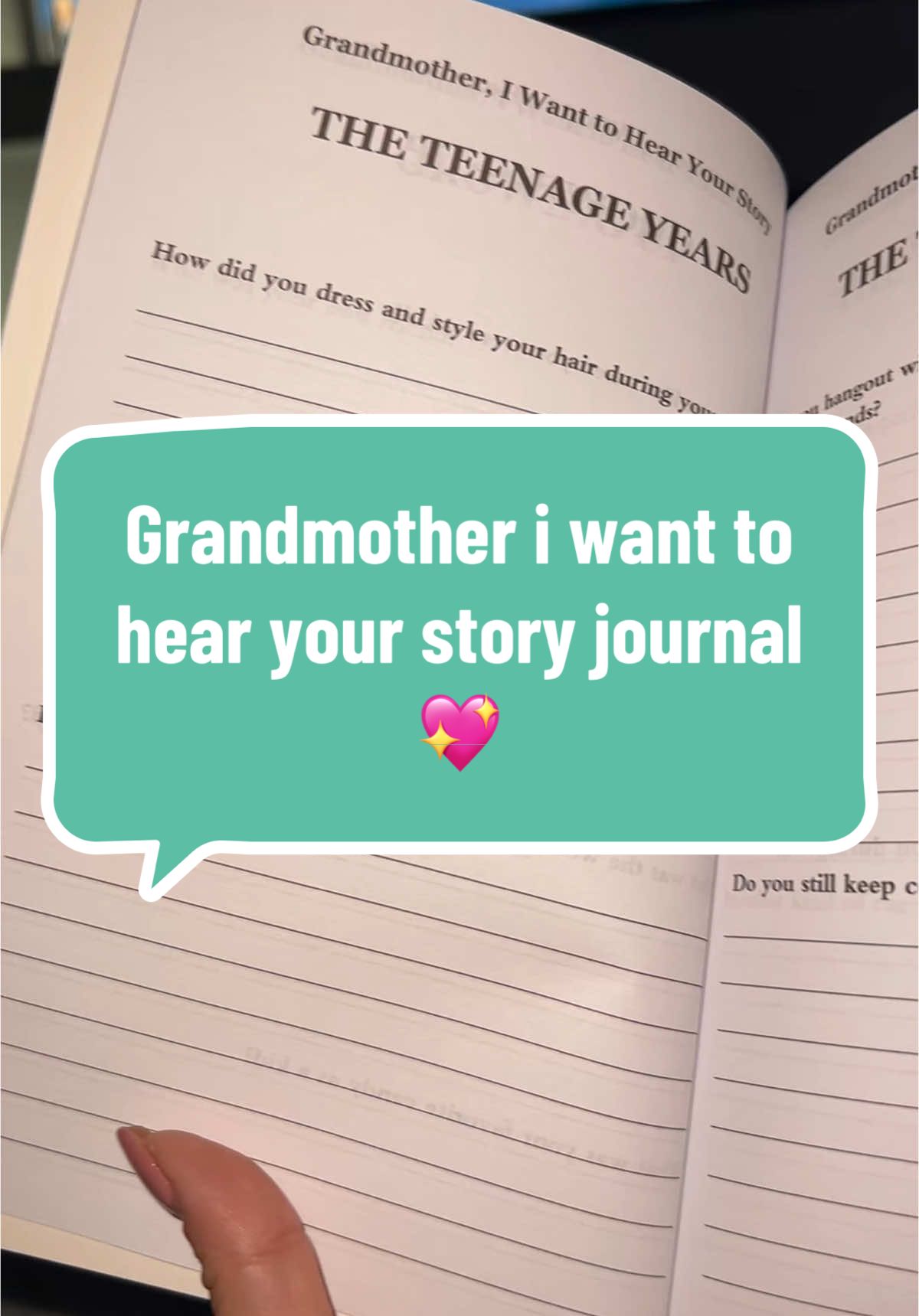 Grandmother i want to hear your story 🥺💖 #grandmother #journal #keepsake #spotlight #spotlightfinds #tiktokmademebuyit 