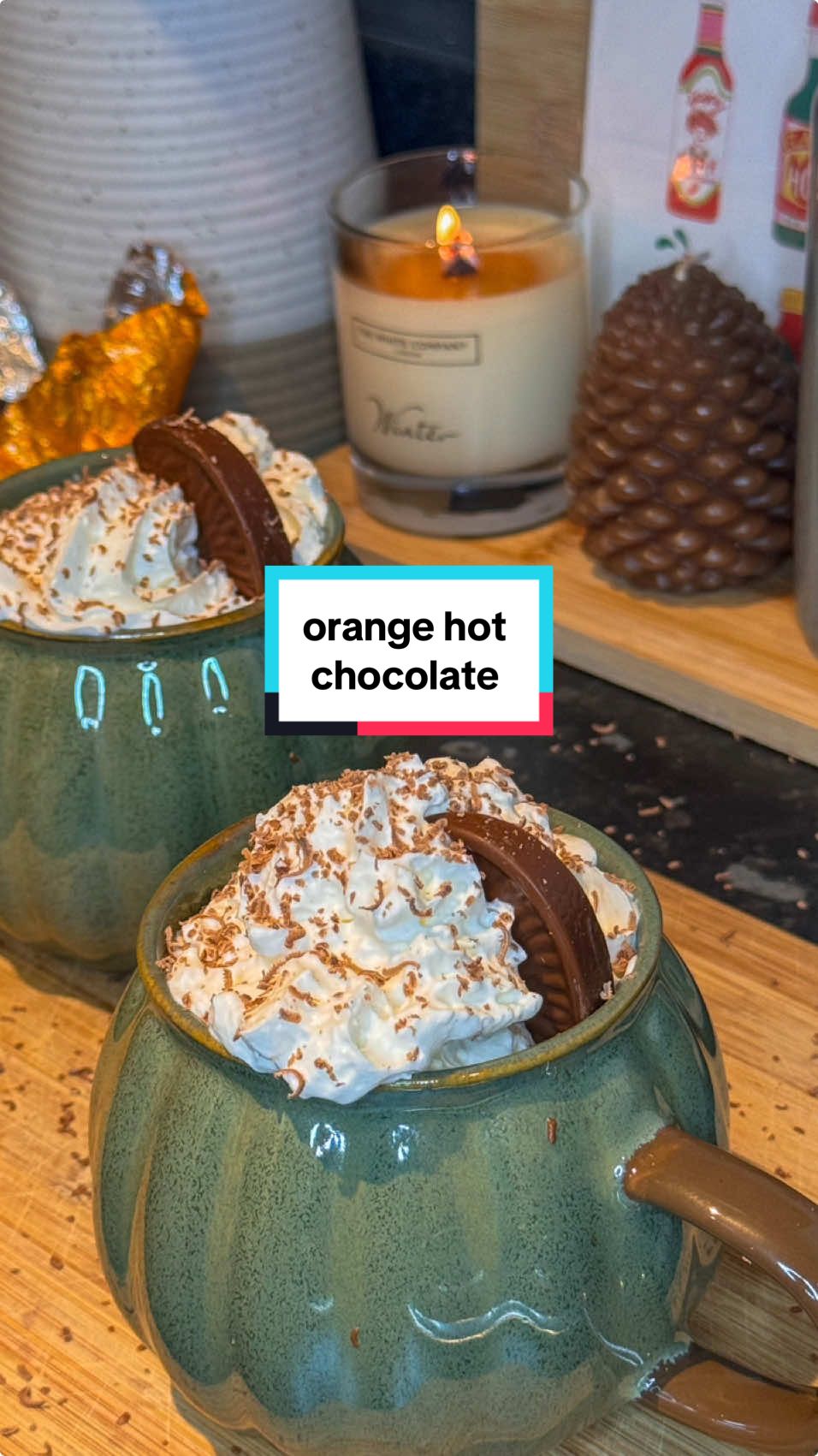 my absolute faaav festive beverage 🍊✨ a crowd pleaser + soo perfect for a cosy treat!  make a hot chocolate as per package instructions and add 2-3 segments of @Terry’s Chocolate 🍫 mix well, then top with marshmallows and whipped cream    top tip: use only milk, no water for the hot chocolate 🥛 #christmas #christmas2024 #hotchocolate #christmasvibes #cozylittlechristmas #cozyseason #winteraesthetic #xmas #festiverecipes #christmasrecipes 