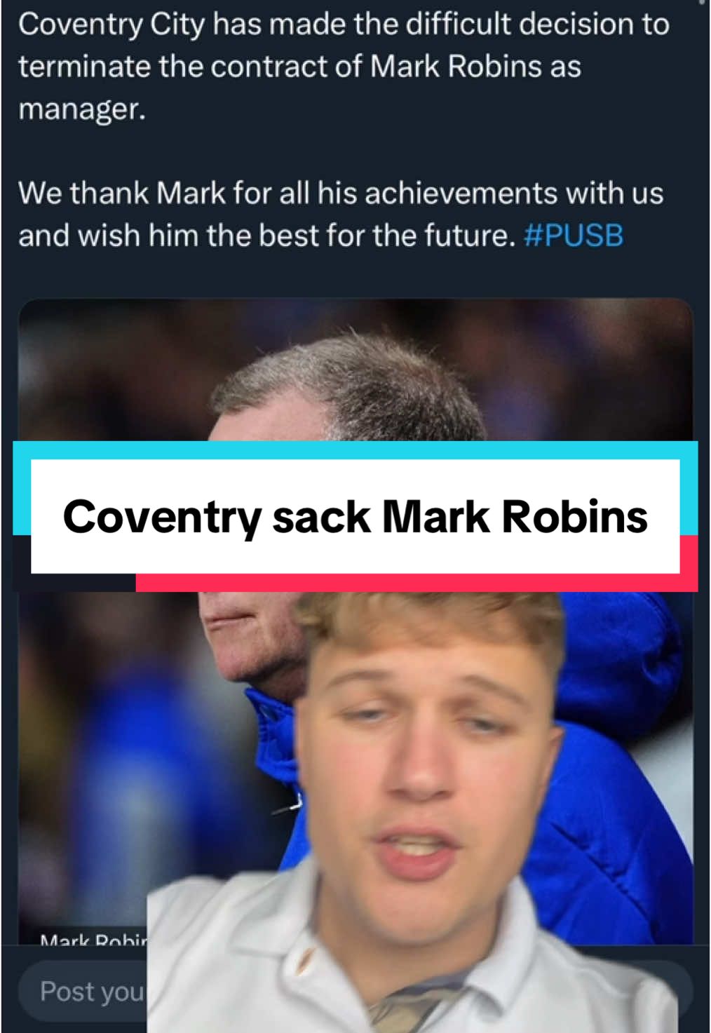 Coventry sack Mark Robins #coventry #championship #markrobins 