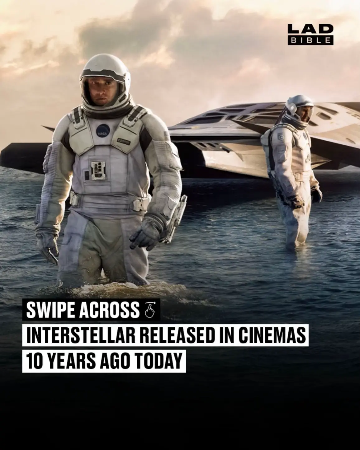 10 years ago today or 1 hour and 26 mins ago on Miller’s planet, a masterpiece blessed our screens 🍿 What would you rate Interstellar out of 🔟? #ladbible #movies #interstellar #hanszimmer #film 