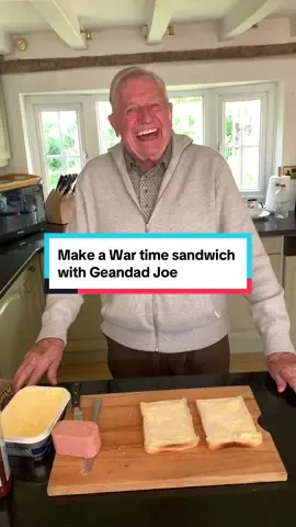 I remember eating this sandwich when i was growing up during the War. A lot of the meat eaten back then came from tins! #wartimefood  #foodrationing #spamsandwich #grandadjoe 
