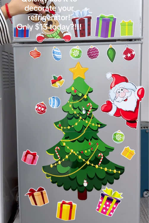 Must have this for Christmas!!!🎄🎄🎄#santaclaus #christmastree #magneticsticker #refrigerator #magnets #holiday #party #USA #blackfirday  #tiktokmademebuyit #spotlightfinds  #tiktokshopblackfriday  #tiktokshopcyberMonday #freshforWinter #falloutfits 