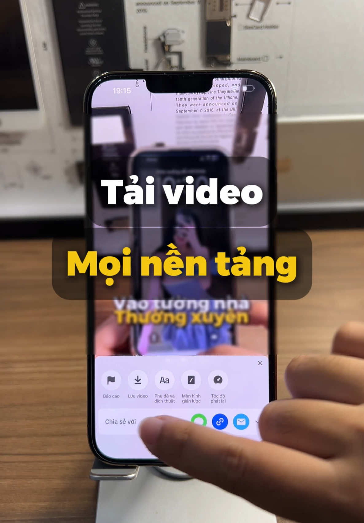 Cách tải video mọi nền tảng mà không dính Logo 🥰#appleno1 #iphone #meoiphone #suaiphone #suaiphonehanoi #meoiphonehay