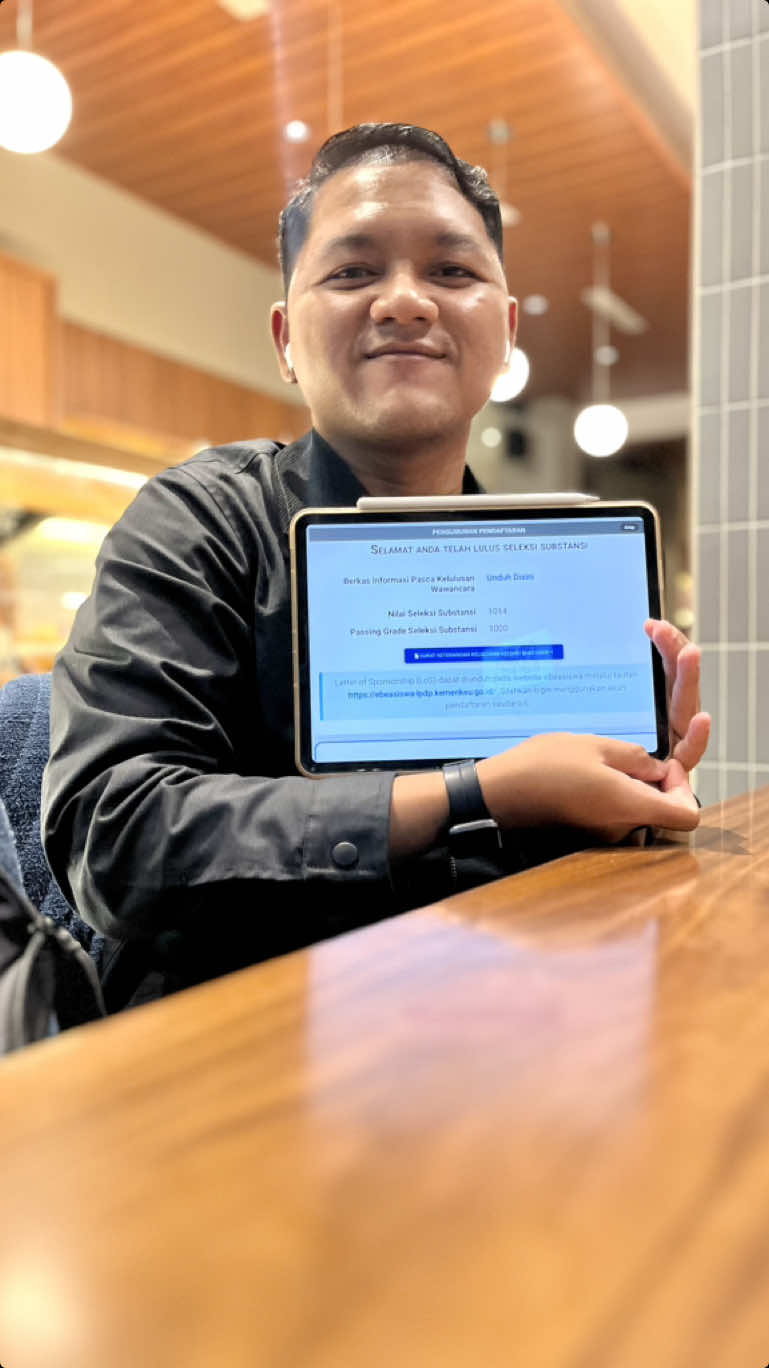My first Tiktok goes to this one of the biggest moments of my life.  Alhamdulillah, Hasbunallah Wani'mal Wakil. Masih sedikit ngga nyangka bisa lolos di LPDP batch ini, one shot.  Shout-out to all mentors, couldn't make it without you guys! 😭🙏🏽 #lpdp #fyp #pengumumanlpdp #lpdp2024 