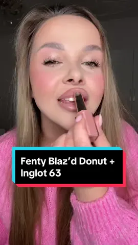 Ulubione, codzienne lip combo 😮‍💨 #fentybeauty #lipcombo #blazddonut #inglot #dc #viralmakeup 