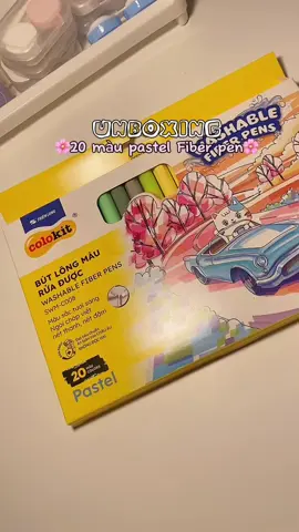 20 màu fiber pen pastel#review #unboxing #fiberpen #fypシ #fyp 