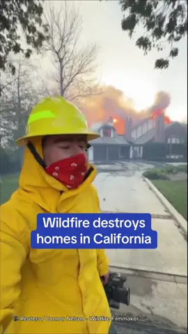 A devastating wave of wildfires swept through Southern California consuming homes and leaving a trail of destruction. The Mountain Fire in Ventura County scorched over 10,400 acres, according to local media. Meanwhile, the Broad Fire in Malibu emerged rapidly spreading to 50 acres. 🎥 Reuters / Connor Nelson - Wildfire Filmmaker #fire #news #california #wildfire #danger 