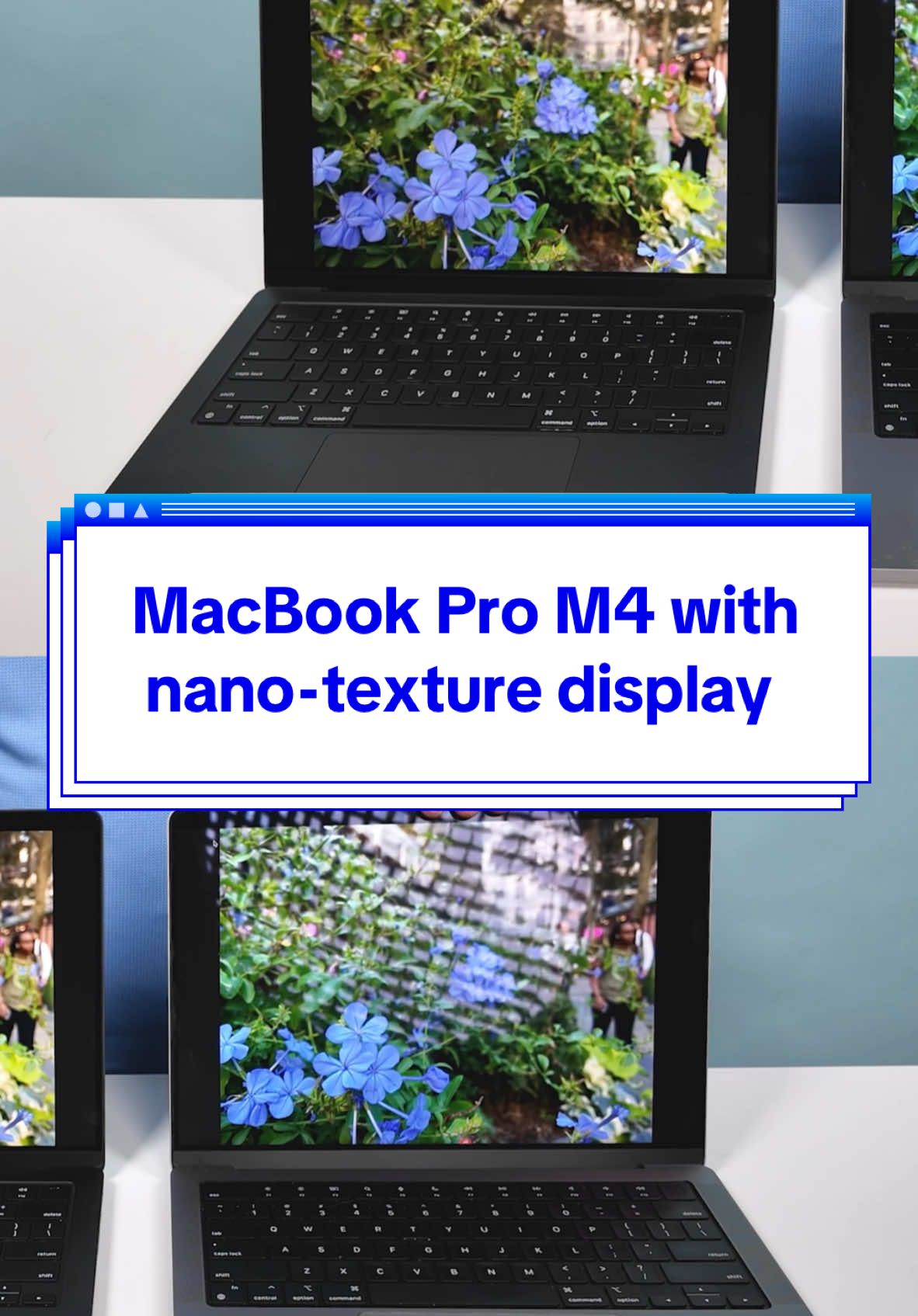 MacBook Pro M4 offers a nano-texture glass display configuration for an extra $150, do you think it makes a difference in glare between a MacBook Pro with a regular screen 🤔 #macbookprom4 #nanotextureglass #nanotexture #macbookpro #newmacbook #macbookpro2024 #macbooktips #applenews #macvswindows #macossequoia #computing #14inchmacbookpro #techtok #tomsguide 