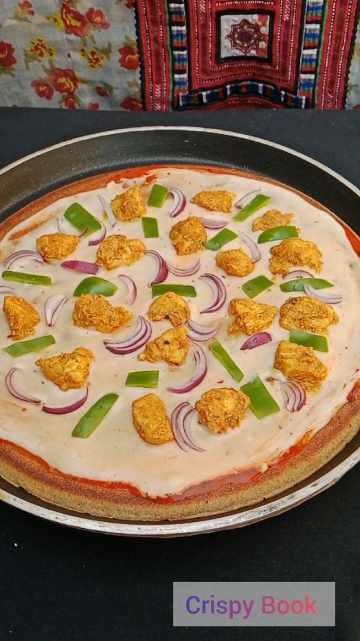 perfect pizza without oven without cheese without yeast #pizza #pizzalover #EasyRecipe #foryou #foryoupage #Recipe #recipes #withoutcheese #breakfast #desipizza #crispybook #healthyrecipes #cheeselover 