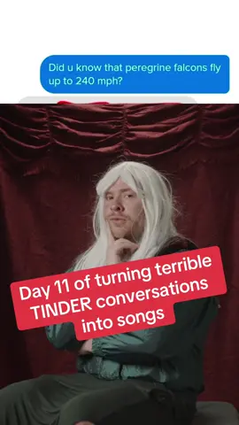 If you can guess what he says next you are a god amongst men. #tindersong #tinder #datinglife #funnysong #tindermusical #fyp 