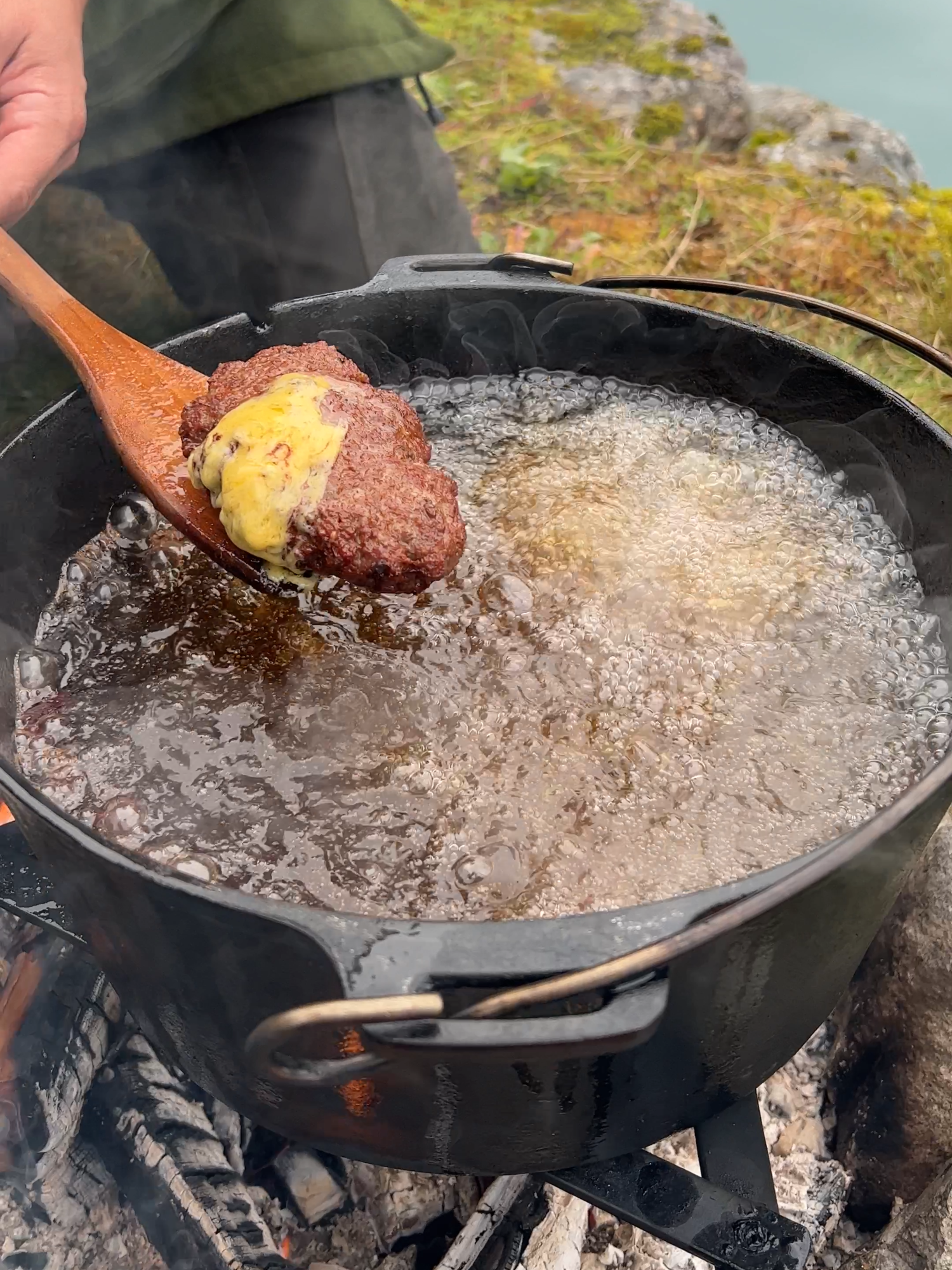 HotHothot! 🔥 What am I building here? 🤠🤤 #firekitchen#hotpot#asmr #cooking