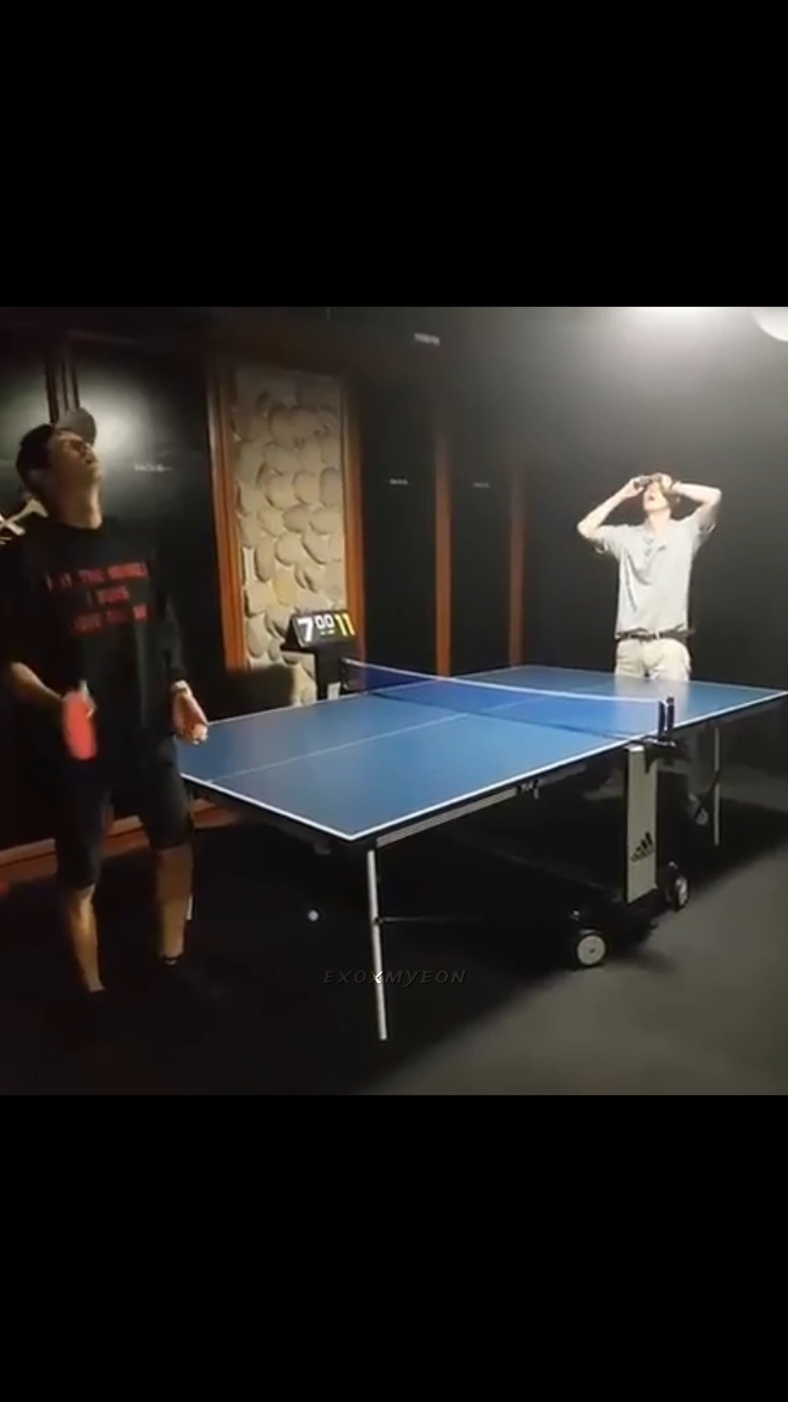 the way chanyeol beat sehun in ping pong😭🤣 #exo #weareone #fyp #xyzabc #chanyeol #sehun #exoxmyeon 